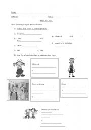 English Worksheet: to be + personal pronouns
