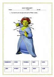 English Worksheet: Parts of the body