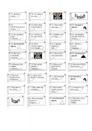 English Worksheet: Game to teach tag-question