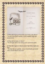 English Worksheet: Oliver Twist (ch 5&6) part 2