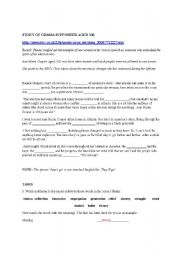 English Worksheet: STORY OF OBAMA SUPPORTER AGED 106