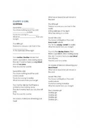 English Worksheet: CRIME LYRICS 