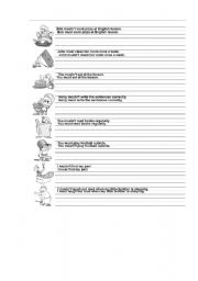 English worksheet: Modal Verb MUST - true or false