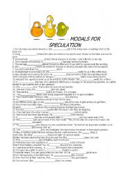 Modals for speculation