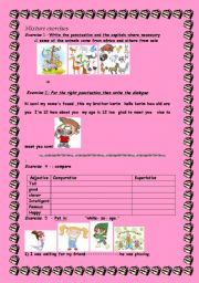 English worksheet: Mixture exercises