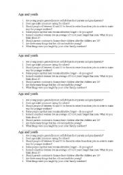 English worksheet: speaking topics