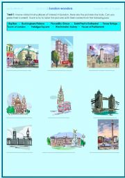 English Worksheet: Londons wonders