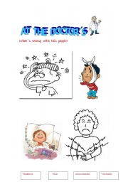 English Worksheet: At the doctors