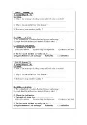 English Worksheet: healthy food