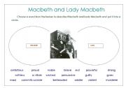 Macbth and Lady Macbeth descriptive words
