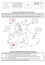 English Worksheet: English speaking countries