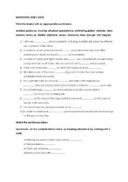 English Worksheet: Improving Ones Look