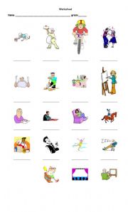 English Worksheet: presente continuos