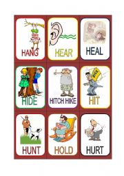 VERB CARDS 9