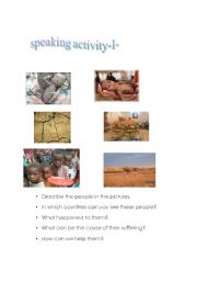 English worksheet: speaking