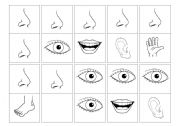 English worksheet: body parts domino