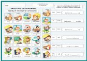 English Worksheet: VOCABULARY ENRICHMENT ON SIMPLE ACTION WORDS