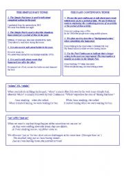 English worksheet: Simple Past VS. Past Continuous