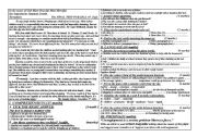 English Worksheet: A reading comprehension examexam