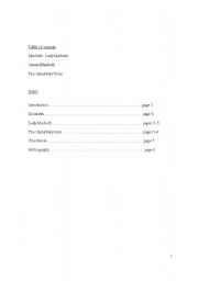 English Worksheet: role of women in history and literature