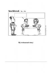 English worksheet: At the restaurant