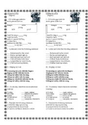 English Worksheet: Killing me softly