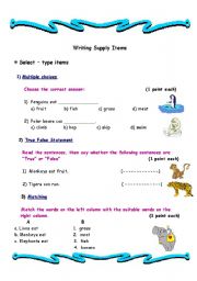 English Worksheet: How to write questions for young children ( typs of questions)