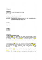 English Worksheet: english quiz 
