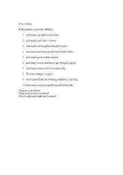 English worksheet: True of False astronauts