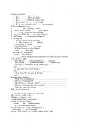 English worksheet: mxed exercses for ntermediate