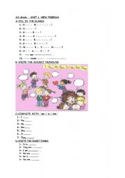 English Worksheet: greetings