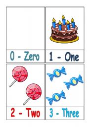 English Worksheet: Flashcards: Numbers