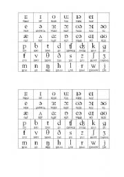 English Worksheet: phonemic chart