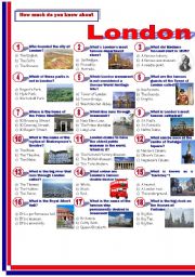 English Worksheet: London-Quiz