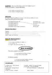 The Addams family  worksheet 2