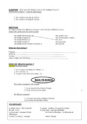 English Worksheet: The Addams family  worksheet 2