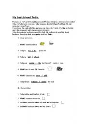 English Worksheet: Reading- clothes, rooms & furniture, animals, etc.