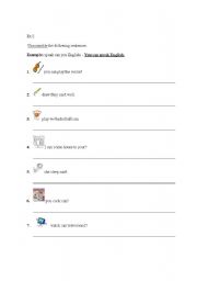English Worksheet: can/cant