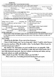 English Worksheet: school