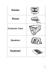 English worksheet: computer