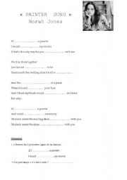 English Worksheet: If I were a painter - Norah Jones