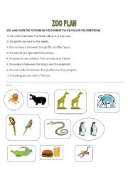 2 pages worksheet zoo plan