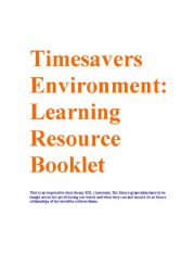 Timesaver Environment Learning Resource Booklet