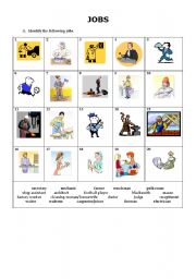 English Worksheet: Jobs