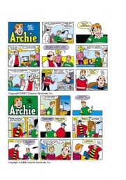 English Worksheet: Reading comics