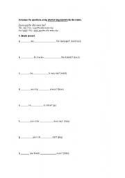 English worksheet: Exercises - Do/does