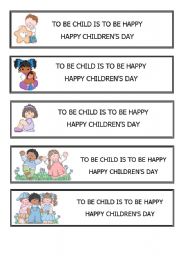 English Worksheet: childrens day