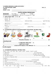 English Worksheet: simple present tense