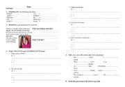 English worksheet: describing people