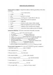 English Worksheet: Gerund or Infinitve